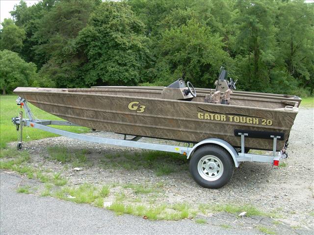 20-Foot Jon Boat With A 70-120 HP Motor