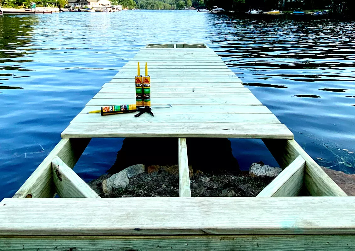 DIY Floating Boat Dock using SikaBond Construction Adhesive