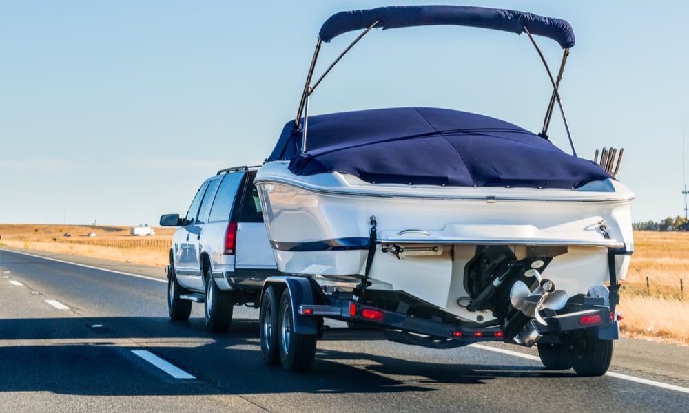 Can You Pull A Boat Behind A Travel Trailer (State by State Law)