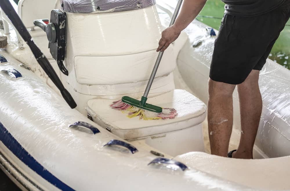 Clean the boat interior and exterior
