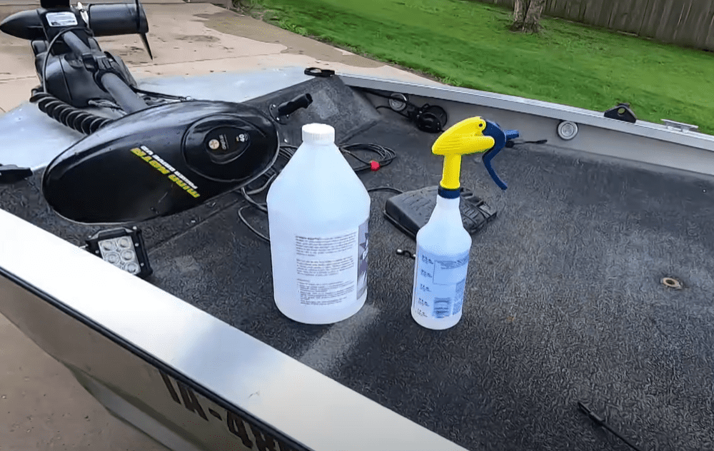 Dilute you’re aluminum cleaning solution